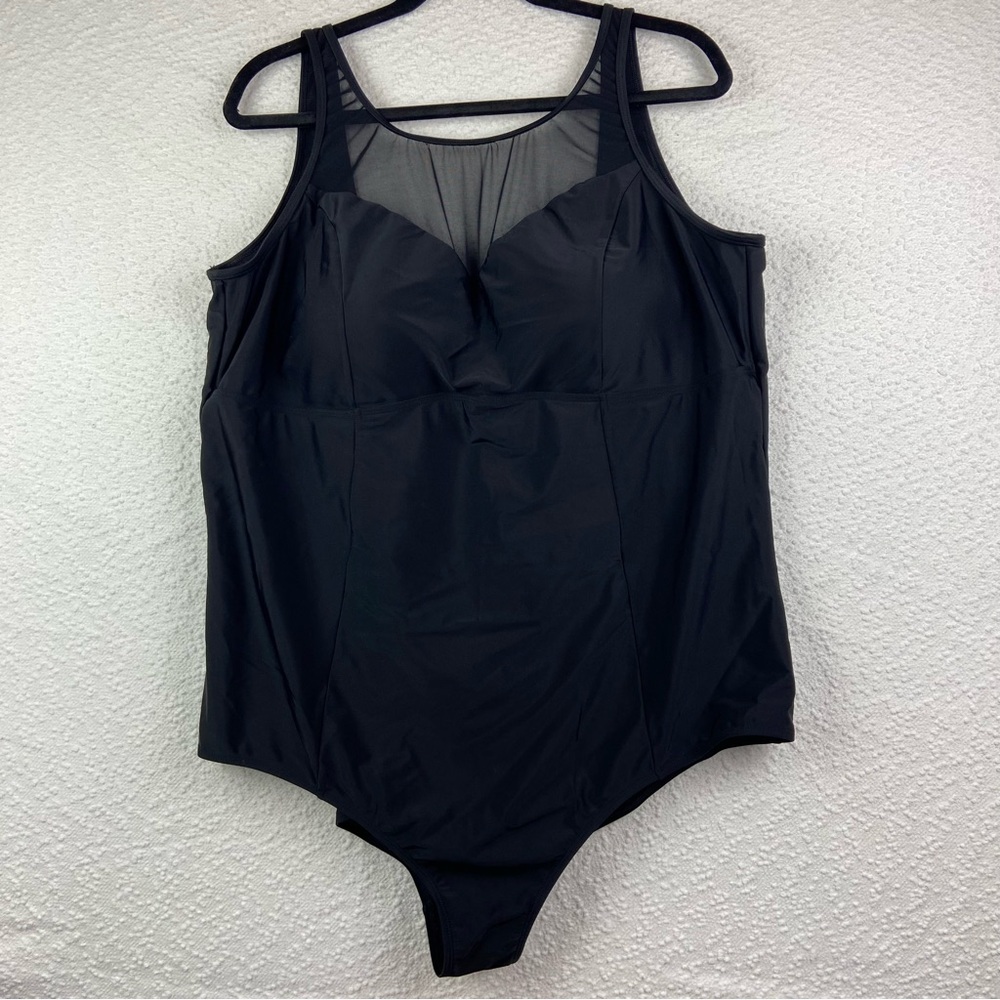 Torrid Black Mesh Women's One-Piece Swimsuit. Women’s size 4x